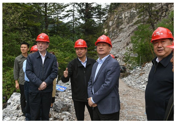四川省委副書記、省長尹力一行赴 九寨溝景區(qū)恢復(fù)重建項(xiàng)目調(diào)研